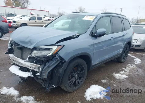 2022 Honda Pilot Awd Black Edition из США, поврежденный, VIN 5FNYF6H71NB082190